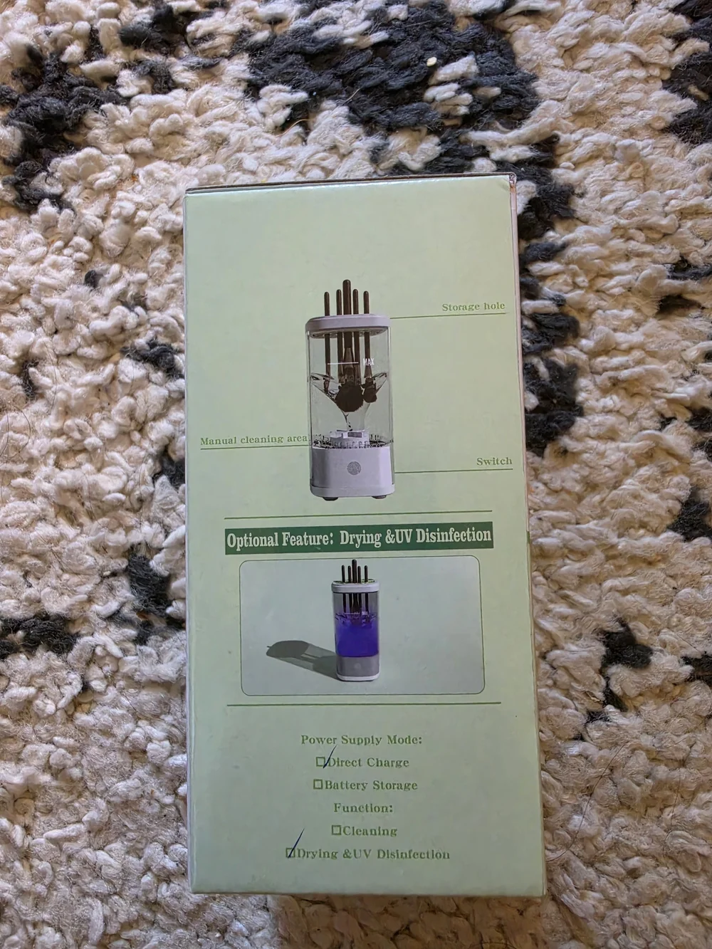 Makeup Brush Cleaner - Electric Brush Cleaner (Green/White)